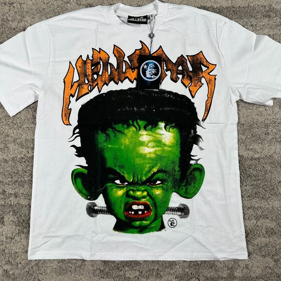 Hellstar FrankenKid White T-Shirt Men’s Size Large - Picture 1 of 4